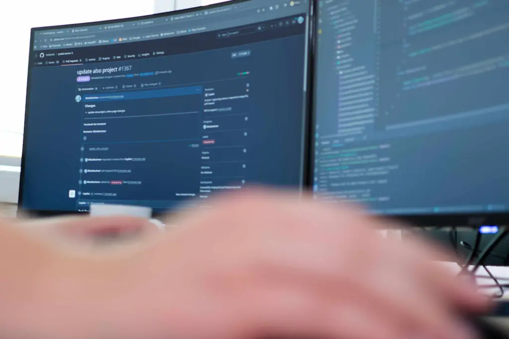 Software-Programme auf Bildschirm